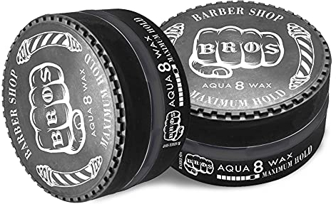 BROS Professionelles Aqua Wax Friseur Haarwachs Barber Shop (Black)