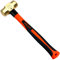 WEDO Brass Sledge Hammer with Fiberglass Handle, Non-Magnetic, Die-Forged, Corrosion Resistant, DIN Standard, 4lb(1800g), 400mm, 16