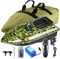 Bilbear 500M Futterboot Fernbedienung Angeln Köderboot Fischköderboot RC Boot 1,5kg Laden Intelligente Rückkehr Doppelmotor Karpfenangeln Angler Geschenke für Männer (Tarnung Boot)