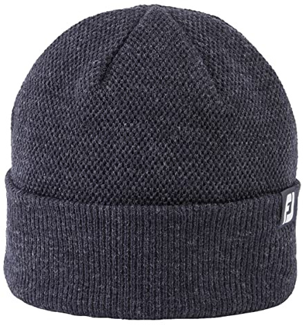Footjoy Mesh Stretch Comfort Fleece Earband Mütze Thermal Hat, Marine Heather, Einheitsgröße
