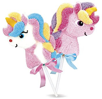 1 Attelle Marshmallow Licorne de 35 grammes, couleurs assorties (envoi aléatoire)