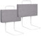 Cecaylie Zanzariera per letto per bambini, in morbido cotone perlato, regolabile in altezza, con 1 rivestimento in tessuto intercambiabile (grigio, 2 x 60 cm)