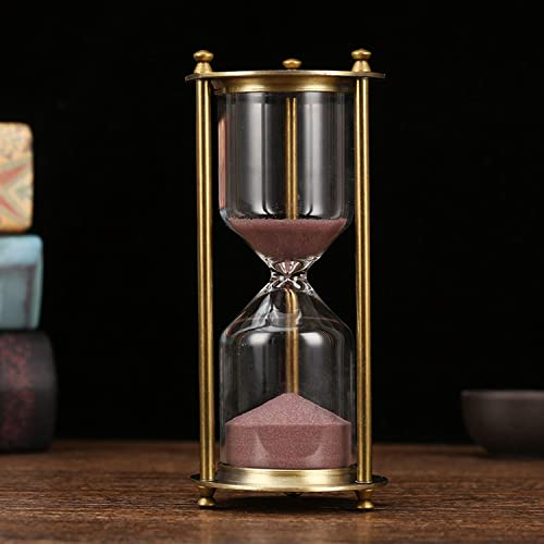 RUNLAIKEJI Clessidra da 60 Minuti - Grande Decorazione a Clessidra, 1 Ora di Vetro, Orologio Con Sabbia, Timer per Casa, Scrivania, Regali