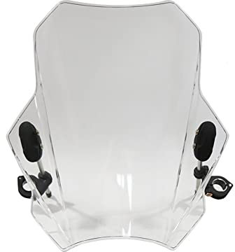Motorrad Windschild Für BMW Für F800R Für R1200R Für S1000R Für G310R Für R Nine T Für NINET Für R9T Für R 9 T Für R1150R Motorrad Windschutzscheibe Spoiler Luftabweiser (Farbe : Transparent)