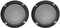 QUARKZMAN Altavoz Parrilla Cubierta 3 Pulgadas 95mm x 2uds Malla Decorativo Círculo Subwoofer Guardia Protector para Casa Escenario Altavoces KTV Cajas Reparación Audio