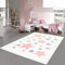 Teppich-Traum Kinderzimmer Teppich Babyteppich Sterne Mädchen Hochflor flauschig weich kuschelig Creme rosa grau 120x170 cm