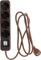 Zenitech Base múltiple 4 tomas Schuko 16A con interruptor Marrón