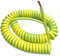 Aufgerollte KabelSpring Teleskop Spiralkabel 1PC Gelb/grün Frühling Spiralkabel Gelb-Grün Erdungskabel Single Core 20/18/17/15/13/11/9/7AWG Crimpable Kabel Kupferdraht Teleskopdraht (Größe: Str