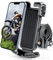 AiQInu Soporte Movil Moto 360˚ Rotación, 4.7-6.8 Soporte Movil Bicicleta, Soporte Movil Bici Manillar, Porta Movil Bicicleta Compatible con iPhone, Samsung