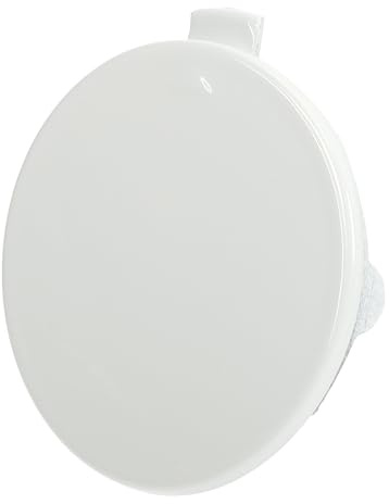 X AUTOHAUX Tappo di copertura per gancio di traino per paraurti anteriore, bianco puro, adatto per BMW Serie 1 M-Sport F20 F21 LCI Sedan 2015-2018 No.51118064578 - Confezione da 1