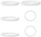 Tcnzdy 6 Stück Perlenarmband Damen, Elegantes Perlenarmbänder Vintage Stapelbare Armbänder In Weiß Pearl Bracelet, Stretch-Imitationsperlen Strang Armbänder für Frauen