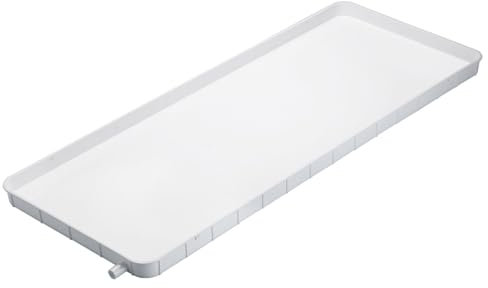 AC Drip Tray Condensation Drain Cushion with Fitting Kit - Plastic Pan for Window AC Units Heat Pump System - Water Collecting and Releasing Tray