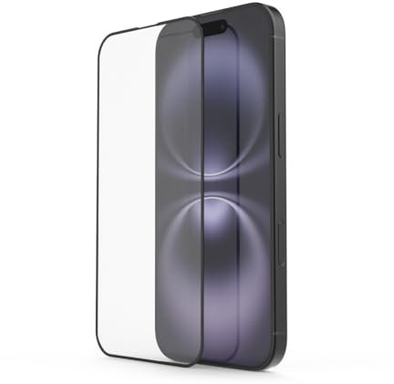 Hama Handy Schutzglas D3O für iPhone 16 (Displayschutz bruchsicher, Anti-Fingerprint, Handyglas mit Montagehilfe, Vollschutz 10H, case-friendly, kratzfest, Displayglas iPhone)
