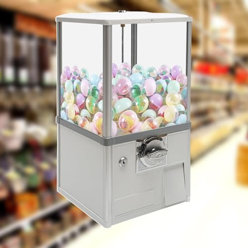 Distributeur automatique commercial, machine commerciale à bonbons et à gommes, distributeur de capsules de jouets, machine commerciale à bonbons et à gommes, pour jouets à capsules de 4,5 à 5,5cm(Whi