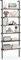 FANTASK Scaffalatura a 6 piani con telaio in metallo, scaffale aperto in stile industriale, libreria montata a parete, grigio