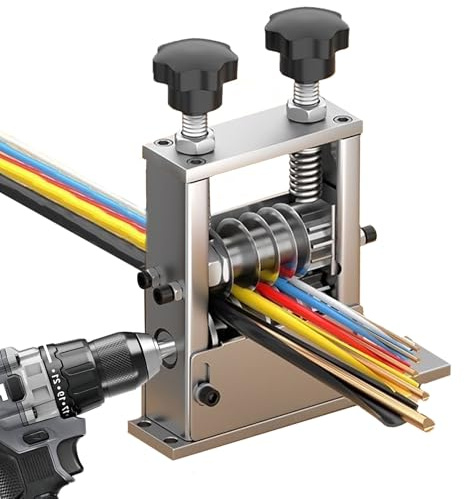 Manuelle Kabelabisoliermaschine, Kabelschälmaschine mit Handkurbel, 2-in-1 Abisoliermaschine Manuell Oder Elektrisch, Abisolierbarer Durchmesser 1-17mm, für Drahtrecycling