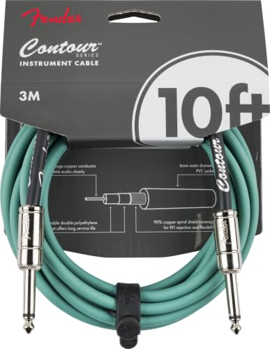 Fender Contour™ 10' Cable, Sherwood Green