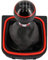 Schaltknauf + Schaltsack Set 6 Gang passend für VW Golf 5 + 6, 2003-2016, Plug & Play, Auto Schalthebel Schaltmanschette, mit Rahmen, schwarz - rot