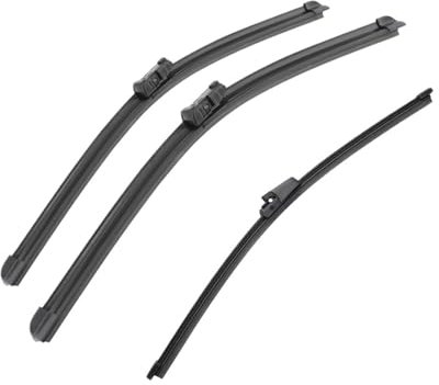 OTOZUM Flachbalkenwischer Kompatibel Mit VW Für Golf 5 1k1 2003–2009, Für Golf 5 Für Variant 1k5 2007–2009, Vorne Und Hinten, Wischerbürsten, Scheibenwischer, Auto-Windschutzscheibe