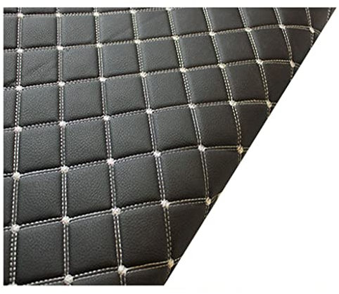 100x160cm Kunstleder Lychee Muster PU Leder Stoff Reparatur Patch Für Sofa Couch Autositz Möbel(Black (grey line),1.6x4m)