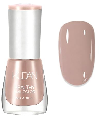 Nude Nail Polish - 8ML Milchtee Farbton Nagellack, Schnelltrocknend & Langanhaltend ungiftige Regulärer Nagellacke Ohne UV-Lampe, Chip Resistant für Elegantes DIY Nail Art Maniküre Zu Hause (Nude)
