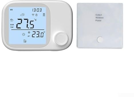 Funk-Thermostat für RF433 für Tuya mit Alexa-Kompatibilität, programmierbare Einstellungen für energieeffiziente Nutzung (WLAN)