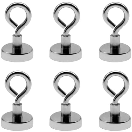 6 PCS Magnetic Balloon Weights, Reusable Silver Balloon Stands with Strong Magnetism for Helium Balloons, Ideal for Birthday Parties, Weddings, Christmas Decorations