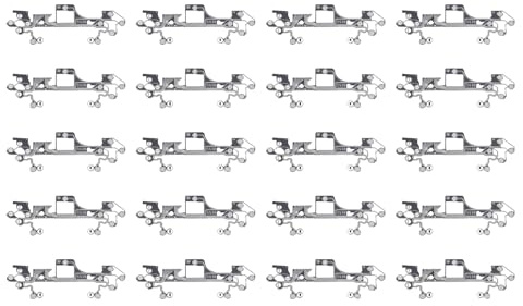 Glomora 20PCS Flexible Ribbon Circuit Board Ersatz für BDM 030 Controller Spielkonsole Controller Leitfähige Folie