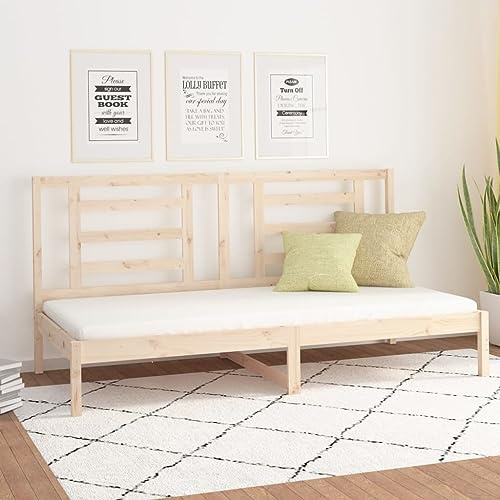 JHQHSM Tagesbett ohne Matratze 90x200 cm Massivholz Kiefer Lattenrost Stauraum Sofabett Gästebett Holz