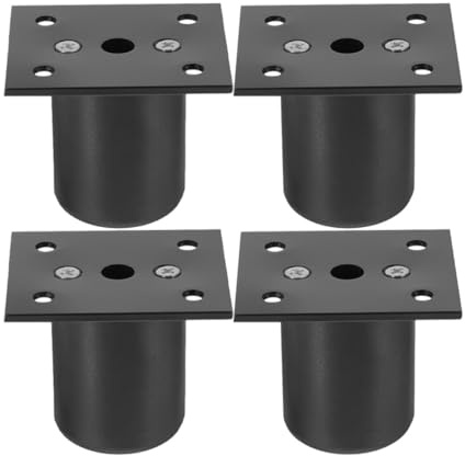 PENIKOKO Furniture Legs Adjustable Sofa Feet 4Pcs Alloy Metal Cabinet Legs 5Cm Height for TV Units and Cupboards