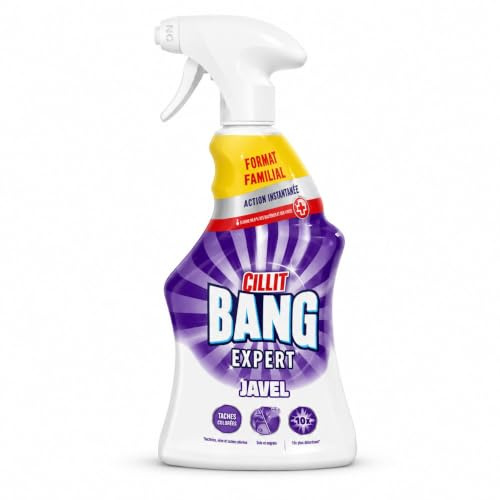 Cillit Bang Spray Javel 750ml – Nettoyant Désinfectant avec Javel – Spray Ménager pour Salle de Bain, Cuisine, Joints, Surfaces Lavables et Sanitaires
