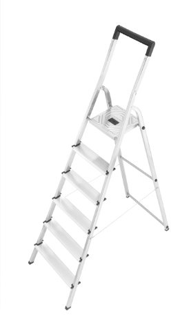 Hailo 8140-601 L40 150 kg Capacity Aluminium Stepladder (6 Steps)