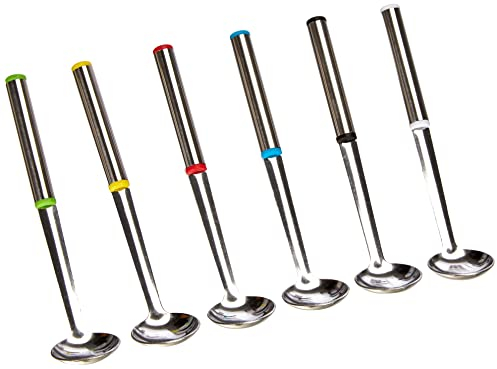 Lacor R71711 Jeu 6 Cuillères à Fondue, Argent Métallique