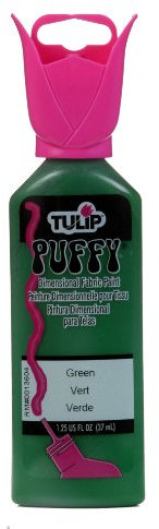 Tulip 65106 Dimensional Fabric Paint 1.25oz Puffy Green, One Size