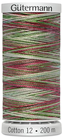 Gutermann No 12 Sulky Cotton Embroidery Thread 4104-200 Metres - Each