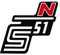 Klebefolie Seitendeckel -N- rot, S51