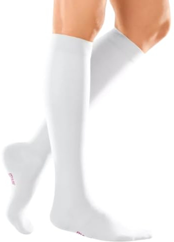 medi mediven elegance - Knielange Kompressionsstrümpfe Damen – Elegante Stützstrümpfe Damen mit geschlossener Spitze – Kompressionsstrümpfe Klasse 2 ohne Haftband