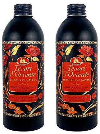 Tesori d'Oriente Gel/Crema Doccia/Bagno Idratante Rituale del Giappone, 500 ml, Set di 2