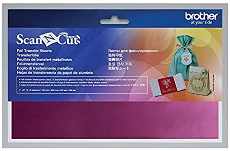 Brother Scans N Cut-Bogen, Metallic, Rosa, 4-teilig, 10 x 20 cm