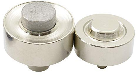 GETMORE Parts Werkzeug für Ösen, Ösenwerkzeug, Presswerkzeug, zweiteilig, für Ösenpresse, Handpresse, Hebelpresse, Nietpresse - für Metallösen, 17 mm