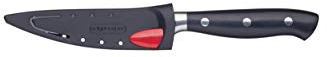 MasterClass Paring Knife, Edgekeeper Stainless Steel Self-Sharpening Paring Knife Small, 9cm (3 1/2), Clam Packed, Black