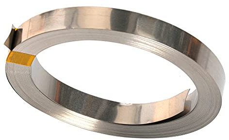 Carkio 10m Pure Nickel Strip,99.96% Nickel 0.15x8mm Compatible with 18650 Power Battery Connection Welding Low Internal Resistance Spot Welding Equipment