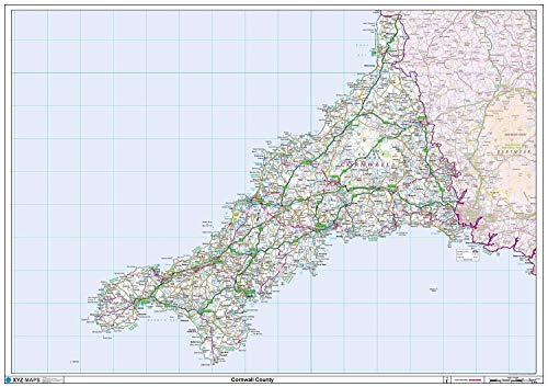 Cornwall County Map-Paper