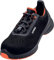 Uvex 1 G2 gelochter Halbschuh, Arbeitsschuhe für Damen und Herren, Sicherheitsschuh S1 SRC Schwarz/Orange, Größe 45