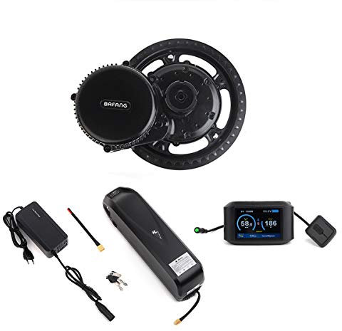 Bafang 48V 750W Mid Drive Electric Bike Conversion Kit with HMI Display BBS02B 8FUN Mid Motor for Bike Kit with 48V Ebike Battery