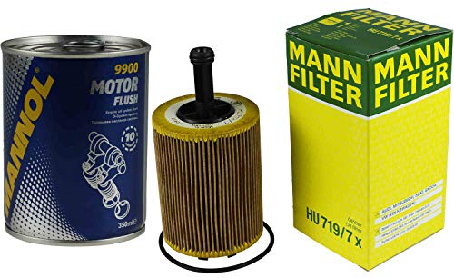 Original MANN Ölfilter HU 719/7 x + SCT Motor Flush Motorspülung