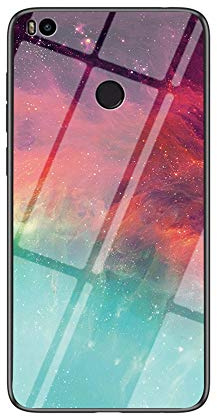 MadBee Funda para Xiaomi Mi MAX 2 [con Protector de Pantalla],9H Cristal Templado [Cielo Estrellado] + Borde de TPU Silicona Suave Fundas Case Cover (Cielo Estrellado Color)