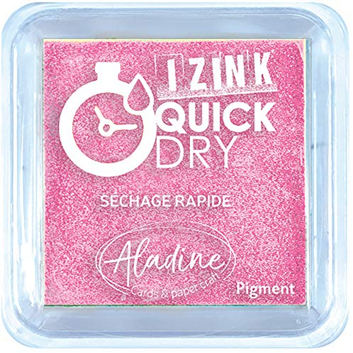 Aladine 19524 Izink Quick Dry Stempelkissen, Pastellrosa, 5 x 5 cm