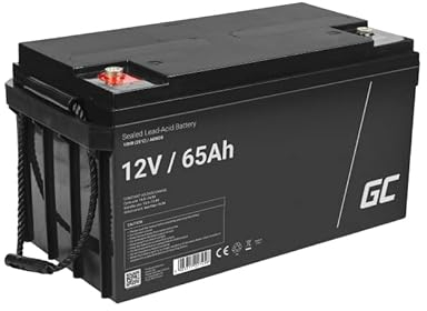Green Cell® AGM 12V 65Ah Akku VRLA Blei-Batterie Bleiakku Ersatzakku Gelakku Akkubatterie Zyklenfest Unbemann Caravan | Photovoltaik | Rollstuhl | Solarspeicher| Solarbatterie | Solarpanel | Wohnwagen