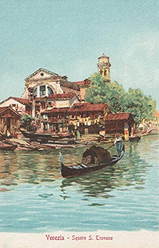 DAIERCY Kreatives Blechschild Venedig Metallschild Retro Wanddekoration für Zuhause Cafés Büro Geschäft Pubs Club Schild Geschenk 20 x 30 cm Tafel Blechschild CF-41901